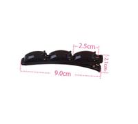 Didiseaon 4 Pcs Double Layer Resin Hair Clips for Women and Strong Grip Hairdressing Tool for Braids and Styling Elegant Black and Coffee Hair Accessories