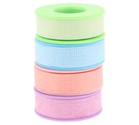 Didiseaon 4 Pieces Silicone Gel Lash Extension Tape with Perforation 1.25Cm Breathable Adhesive Eyelash Tape for Sensitive Skin Soft Silicone Lash for Eyelash Extensions and Lift Pads