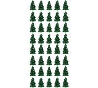 Didiseaon 40 Pcs Christmas Tree Resin Craft Charm for Hair Clips, DIY | Green Stereoscopic Miniature, Lightweight Resin Finish, for Scrapbookers, Parties, Holiday Decorating
