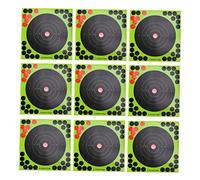 Didiseaon 40 Sheets Portable Replaceable Sticker Targets for Archery and Shooting Practice Self Adhesive Reactive Paper with Splatter Effect Random Colors for Outdoor Training Random Color