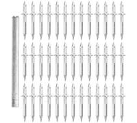 Didiseaon 400Pcs Bothway Invisible Skirting Floor Nails with Sleeves, Double-Headed Seamless Skirting Board Fixing Nails for Door Frames, Acoustic Panel, and Stairway Trim Installation