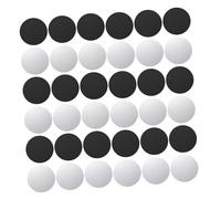Didiseaon 40pcs Adhesive Round Metal Plates for Car Mounts Small Matte Silver Black Discs with Strong Adhesive Backing Magnetic Phone Holder Stickers for Secure Cell Phone Cradle Attachment