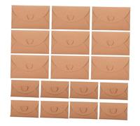 Didiseaon 40Pcs Kraft Paper Envelopes Vintage Letter Supply with Heart Closure Large Mini Writing Accessory for Invitations Thank You Cards Confessions