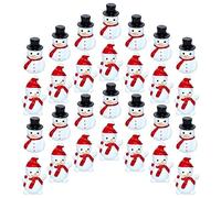 Didiseaon 40pcs Mini Snowman Figurines, Resin Miniature Christmas Decorations Tiny Xmas Snowman with Top Hat for Micro Landscape Fairy Garden Dollhouse Xmas Party Supplies Tabletop Decoration