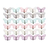 Didiseaon 40pcs Realistic Butterfly Hair Clips for Women Sparkly Mini Barrettes Lightweight Comfortable Safe for Delicate Hair Stylish Accessories for Everyday Use and Special Occasions