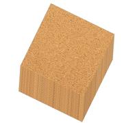 Didiseaon 40pcs Self-Adhesive Cork Pads 4 Inch Square Cork Sheets for Home and Office Use Easy Installation Reusable Stylish Decorative Mats for Kitchens and Offices
