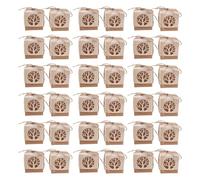 Didiseaon 40pcs Tree of Life Candy Box Kraft Paper Wedding Party Favor Boxes Rustic Hollow out Design for Anniversary and Mother Day Treat Holders