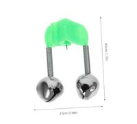 Didiseaon 46Pcs Fishing Twin Alert Bells Portable Fishing Bell Clips for Rod Tips Lightweight Outdoor Bite Alarms for Night Carp