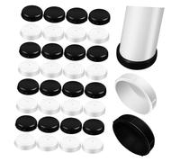 Didiseaon 48pcs Furniture Glides for Carpet Heavy Furniture Sliders Chair Table Leg Protectors Low Profile Quiet Glide Caps for Iron Patio Chairs and Tables
