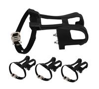Didiseaon 4pcs Adjustable Bike Pedal Cage Toe Clips for Mountain and Exercise Bikes Nylon Foot Straps for Indoor Cycling Fit Replacement Accessories