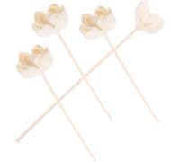 Didiseaon 4pcs Artificial Simulation Flower Mini Essential Oil Diffuser Cotton Decorative Elegant Aroma Diffuser for People Who Want to Refresh The Air of Their Rooms Bathroom Home