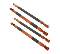 Didiseaon 4pcs Bird Perch Sticks with Textured Grinding Surface for Beak and Claw Care Sturdy Platform for Round Bird Cages Enrichment for Budgies Parakeets Cockatiels Lorikeets Conures