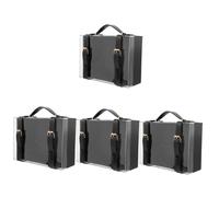 Didiseaon 4pcs Box present Box Wedding Suitcase Treat Boxes Packaging Birthday Party Decoration Clear Treat Boxes Birthday Present Decorations Card Christmas Boxes Surprise Black Acrylic