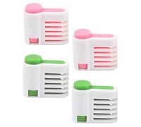 Didiseaon 4pcs Bread Slicing Guide and Cake Leveling Tool with Safety Cake Leveler and Precise Thickness Control, Pp Material Uniform Slicing Tool for Baking Studio and Baking Projects
