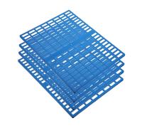 Didiseaon 4Pcs Bunny Cage Mat Comfortable Floor Mat for Small Pets Includes Guinea Pig and Chinchilla Accessories Portable Design Blue Color