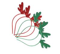 Didiseaon 4pcs Christmas Antler Design Hair Hoop for Lightweight Durable Headband Comfortable Holiday Accessory for Parties Festive Celebrations