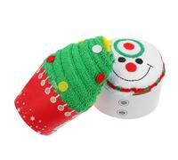 Didiseaon 4pcs Christmas Hand Towel Snowman Tree Bath Tea Modelling Washcloth for Xmas Decoration Christmas Birthday Guests
