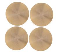 Didiseaon 4pcs Copper Stamping Concave Convex Hand-Operated Plates for Precise DIY Crafts Ergonomic Press-Style Stamps with Copper Material for Detailed Metal Impressions