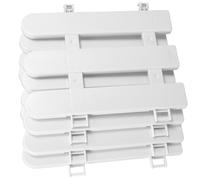 Didiseaon 4pcs Decorative Fence Plastic Lawn Fence for Courtyard and Park Boundaries Elegant White Classic Style Versatile Design Spacious for Reptiles Easy Install Yard Decor Outdoor