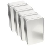 Didiseaon 4pcs Dice Cases with Liners Iron Dice Boxes Secure Storage for Small Accessories Coins Crystal Crafts Scratch-Resistant Organizer