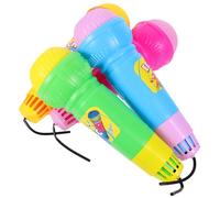 Didiseaon 4pcs Echo Microphone Lightweight Microphones for Fun Singing Props for Birthday Parties Colors