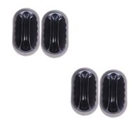 Didiseaon 4pcs Emery Sponge Brush Handle for Shower Bath Descaling Cleaning Sponge Pad Scrubbing Brush for Tiles Sink Oven