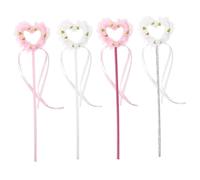Didiseaon 4Pcs Fairy Wand Lightweight Flashing Stick for Party Decor Cosplay Role Play Birthday Gift