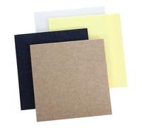 Didiseaon 4Pcs Felt Bulletin Board Tiles Self-Adhesive Square Felt Wall Tiles for Home Office Classroom Pin Board Decoration in White Camel Yellow Blue