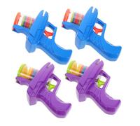 Didiseaon 4pcs Flying Saucer Set Soft Shooter for Outdoor Play in Parks Beaches Backyards Promotes Physical Exercise and Coordination Skills