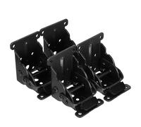 Didiseaon 4pcs Folding Furniture Hinges Office Desk Accessories Locking Hinges for Table 90 Degree Positioning Hinge Spring Loaded Door Hinges Folding Leg Hinge Rolled Steel