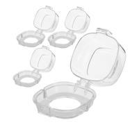 Didiseaon 4Pcs Gas Stove Knobs Cover High Temperature Resistant Protective Safety Covers Universal Oven Knob Guards for Kitchen Cooker Proofing