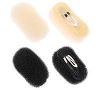 Didiseaon 4pcs Hair Volume Bump Clips Hair Styling Clip 3.54x1.97x1.18in Easy to Use Nylon Manganese Steel Sponge for Updo Styling Random Color