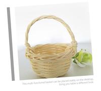 Didiseaon 4pcs Handmade Mini Rattan Baskets Small Decorative Flower Storage for Home Organization Woven Micro Landscape Ornaments for Party Favors and Daily Use