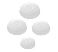 Didiseaon 4pcs Kitchen Food Covers High Temperature Resistant Fresh-keeping Protective Lids for Bowls and Plates White for Bbq Picnic and Food Splash Guard