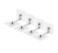 Didiseaon 4pcs Large Adhesive Furniture Anchors Anti-tip Kit for Wall Securing Bookcase Dresser Cabinet Safety Fixers No Drill Required Heavy Duty