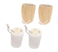 Didiseaon 4pcs Loofah Sponge Dish Cleaning Tool Natural Loofah Sponges for Kitchen Bath