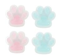 Didiseaon 4pcs Luminous Cat Paw Rhinestone Craft Holder Tools for DIY Gem Art, Glow in The Dark Plastic Accessories for Home Art and Embroidery
