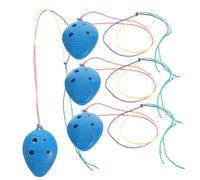 Didiseaon 4Pcs Mini Plastic Ocarina for Beginner Musical Instrument Smooth Surface Portable Design Ocarina Gift Random Color