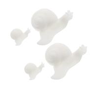 Didiseaon 4pcs Mini Snail Resin Casting Moulds with White Epoxy Fillers for Jewelry Making DIY Micro Landscape Accessories Craft Supplies