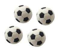 Didiseaon 4pcs Miniature Dollhouse Soccer Ball Ornaments Smooth Surface Safe Play Educational for Home Decor and Creative Imagination