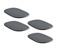 Didiseaon 4pcs Non-slip Car Dashboard Mat Made of Pu Material Heat Resistant and Easy to Clean Features, Silicone Mat for Holding Keys and Phone Securely in Car Interiors and Automotive