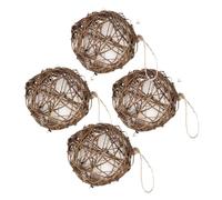 Didiseaon 4Pcs Outdoor Hummingbird Nesting Material Durable Hanging Bird Feeder for Garden Decor Promotes Biodiversity Creative for Bird Lovers for Indoor Outdoor Use