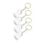 Didiseaon 4pcs Pet Memorial Keychain Transparent Hair Keepsake Storage Box for Dogs Cats Visible Ashes Holder Lightweight Portable Bag Charm for Pet Owners