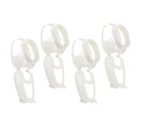 Didiseaon 4pcs Pigeon Fixed Frame Plastic Holder for Medication and Foot Ring Replacement, Lightweight Versatile Bird Feeding Pigeon Medicine Feeding Accessory in White for Easy Use