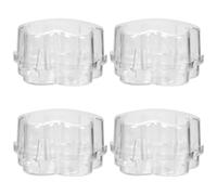 Didiseaon 4pcs Plastic Stove Knob Covers for Gas Stove Top Heat Resistant and Tear Resistant for Kitchen Safety