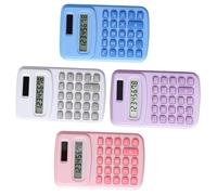 Didiseaon 4Pcs Portable Mini Calculator Candy Color Student Office Calculator for Math Operations for School Supplies Accounting Everyday Red Blue Purple