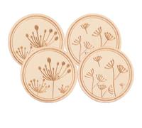 Didiseaon 4pcs Portable Pin Keeper Magnetic Needle Holder for Embroidery Sewing, Wooden DIY Needle Organizer with Magnetic Fixation in Khaki, for Seamstress Craft Storage