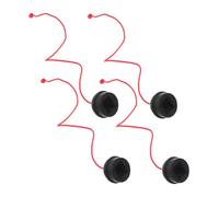 Didiseaon 4Pcs Portable Snooker Pool Chalk Holder Durable Rubber Accessory for Standard Chalk Wear Design for Billiard Players and Clubs