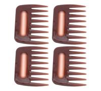 Didiseaon 4Pcs Professional Barber Hair Comb Set for Men - Plastic Wide Tooth and Slick Back Styling Combs for Hair Shaping and Hairdressing Use