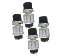 Didiseaon 4pcs Push Button Starter Switch for Car Truck Boat Momentary Weatherproof Ignition Switch for Heavy Duty Engine Rv Tractor and Mechanical Systems